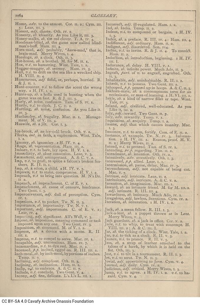 18 x 12 cm; 2 s.p. + VIII p. + 1075 p. + 7 s.p., l. 1 handwritten note in Gothic writing in black ink on verso, p. [I] half-t